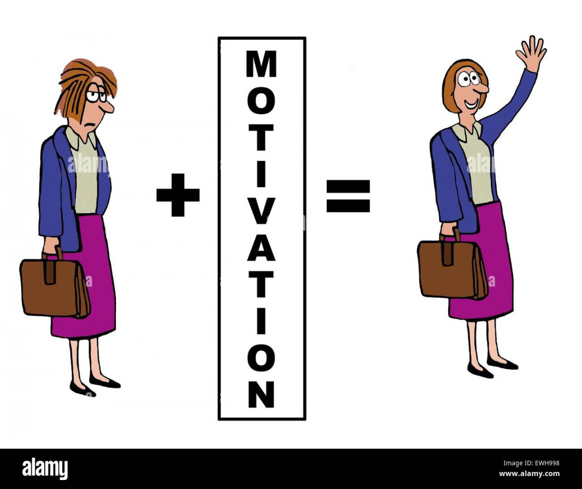 Motivation cartoon Cut Out Stock Images & Pictures - Alamy