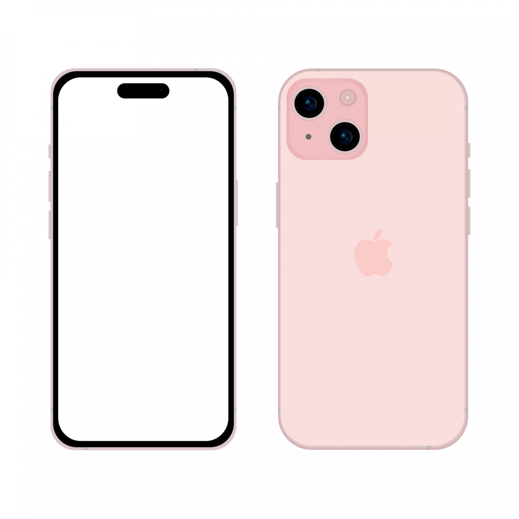 Neu Rosa Apfel iPhone  Smartphone Modell, Attrappe, Lehrmodell