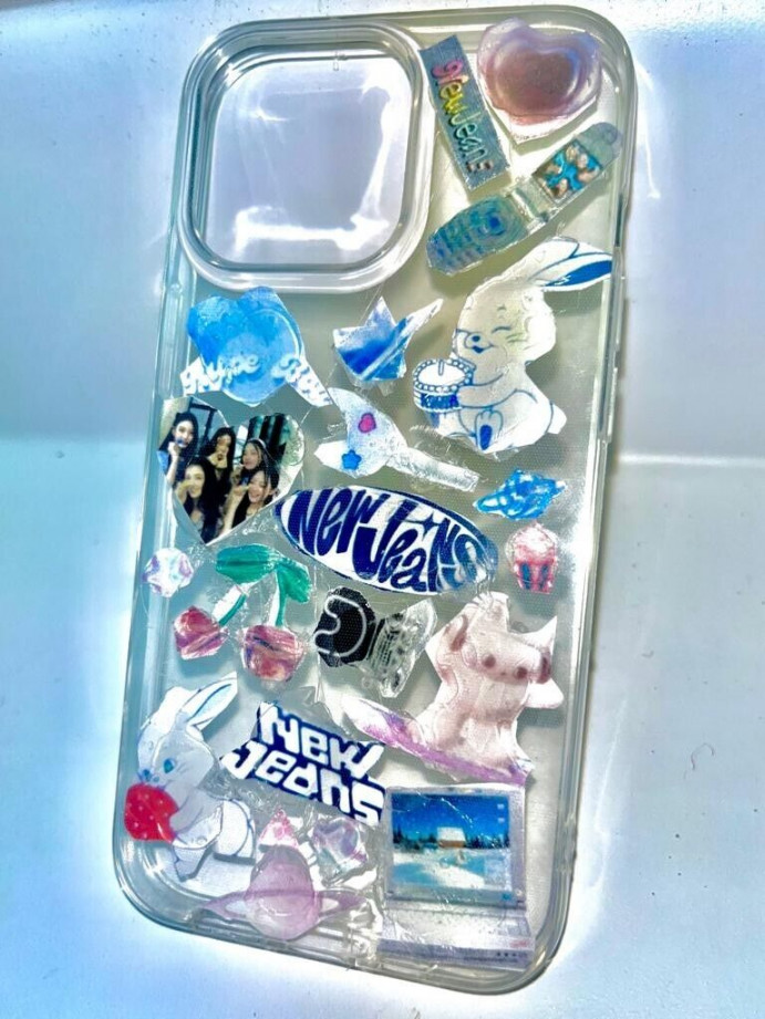 NewJeans Design on Clear Phone Case  Compatible with iPhone  &  Pro