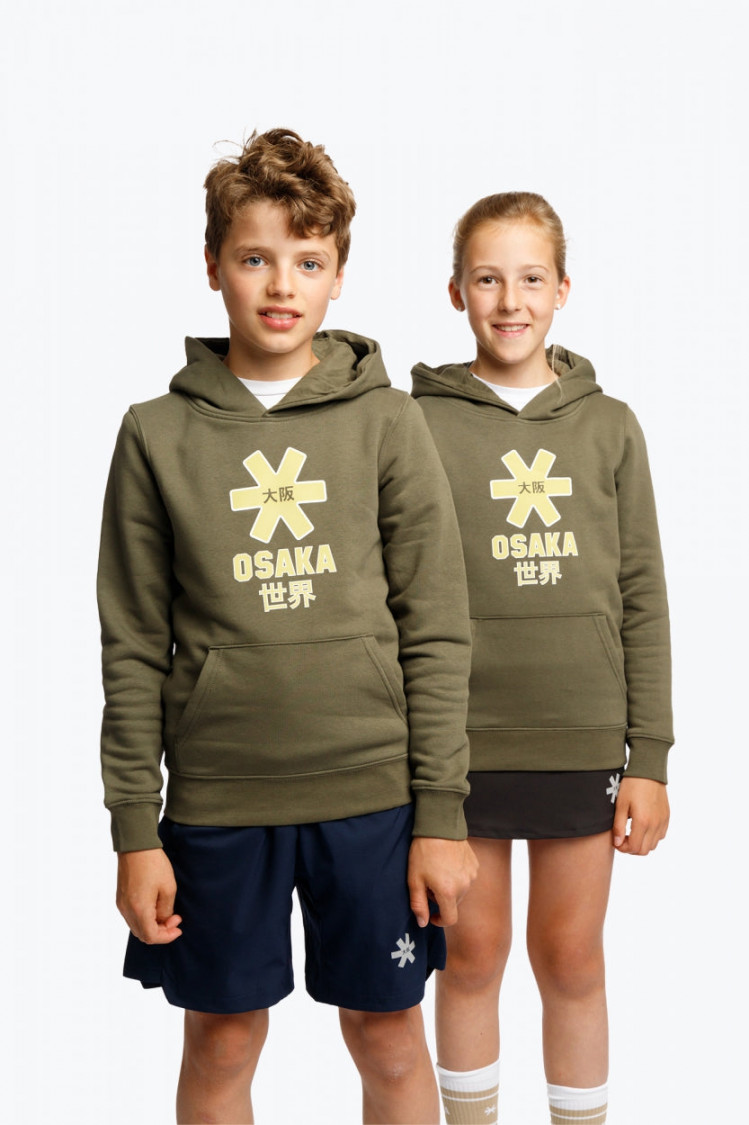 Osaka Kids Hoodie - Classic Logo Suede  Khaki