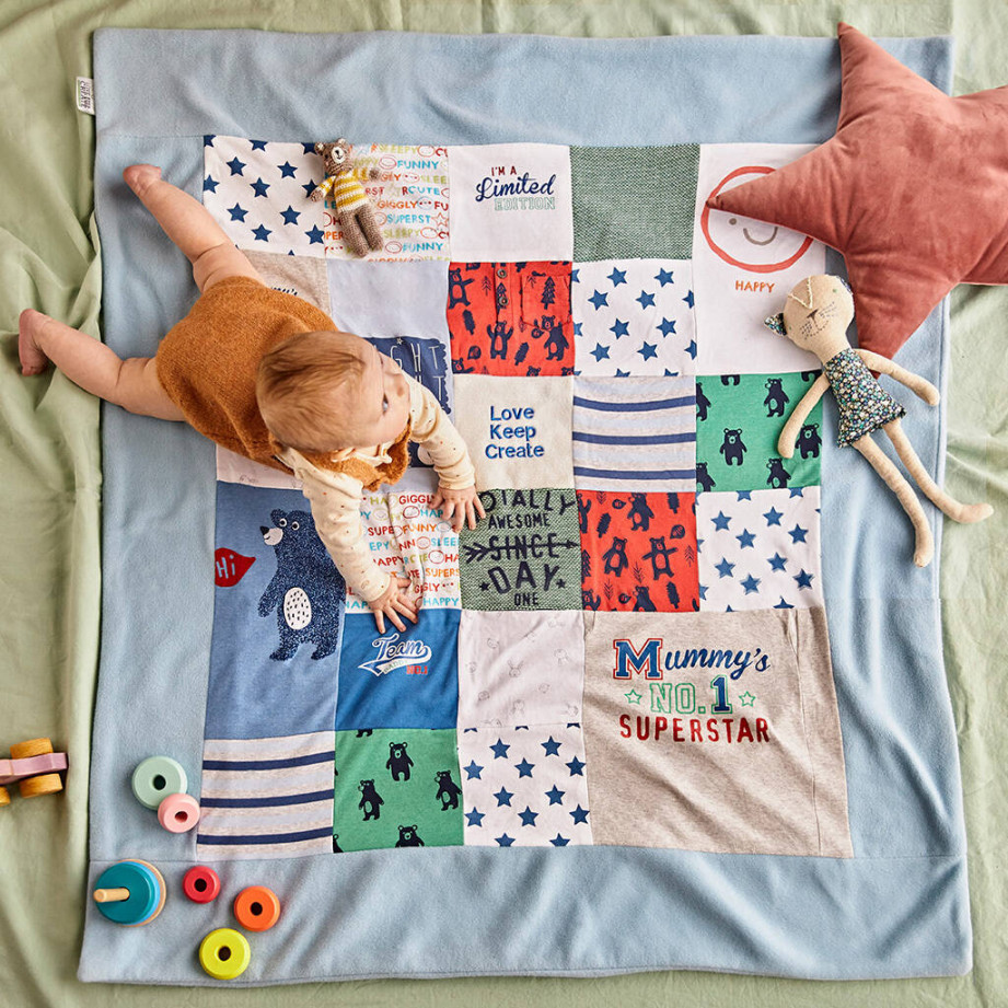 Personalised Baby Clothes Keepsake Quilt By LoveKeepCreate