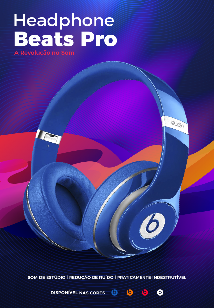 Proposta de Anúncios - Headphones Beats Pro  Banner ads design