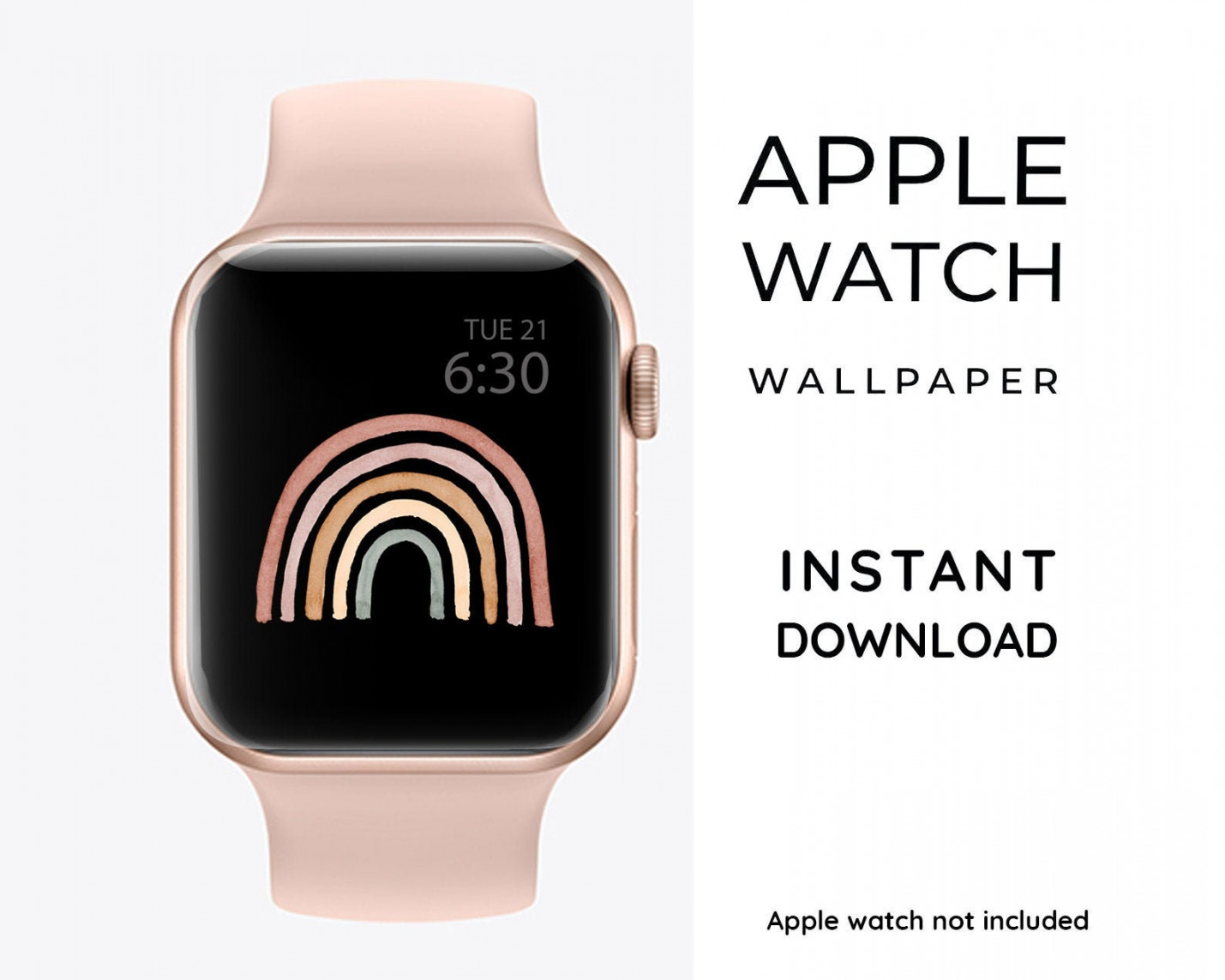 Regenbogen Apple Watch Wallpaper Regenbogen Tapete für Apple - Etsy