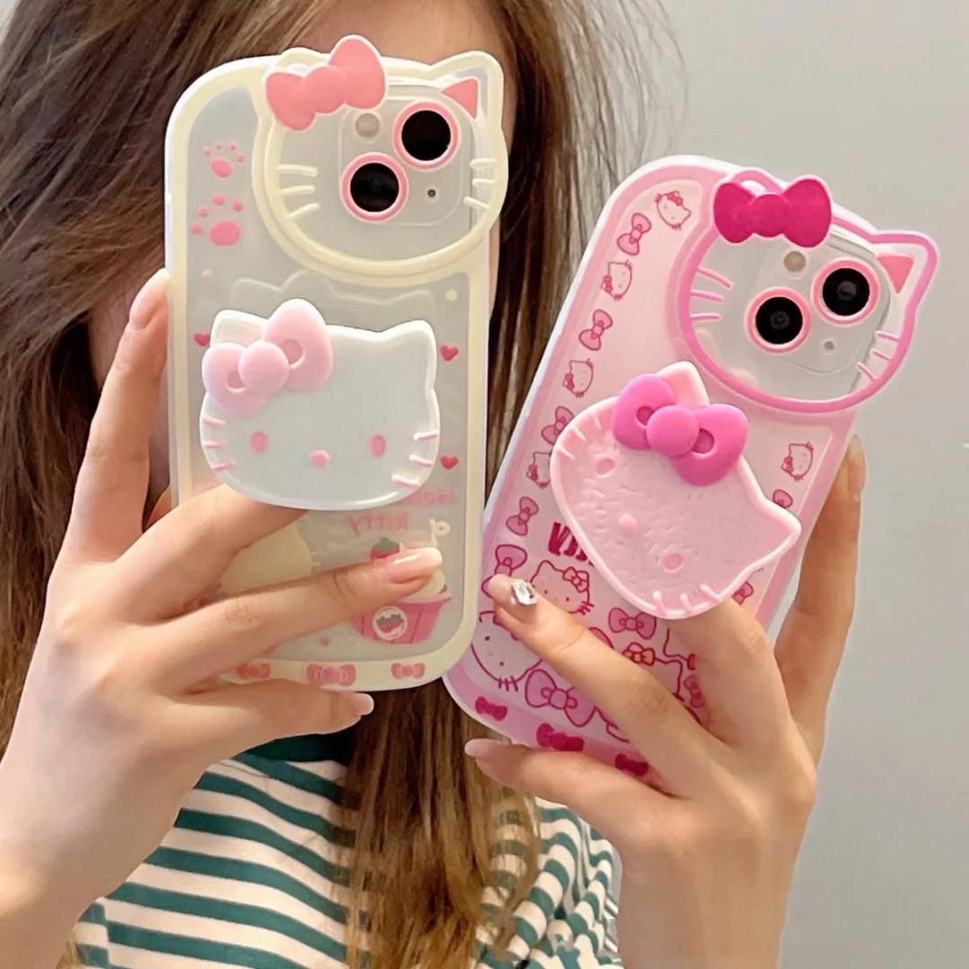 Sanrio Hallo Kitty Stand Handy hülle für iPhone      Pro Max Mini  x xs xr   plus se stoß feste Abdeckung