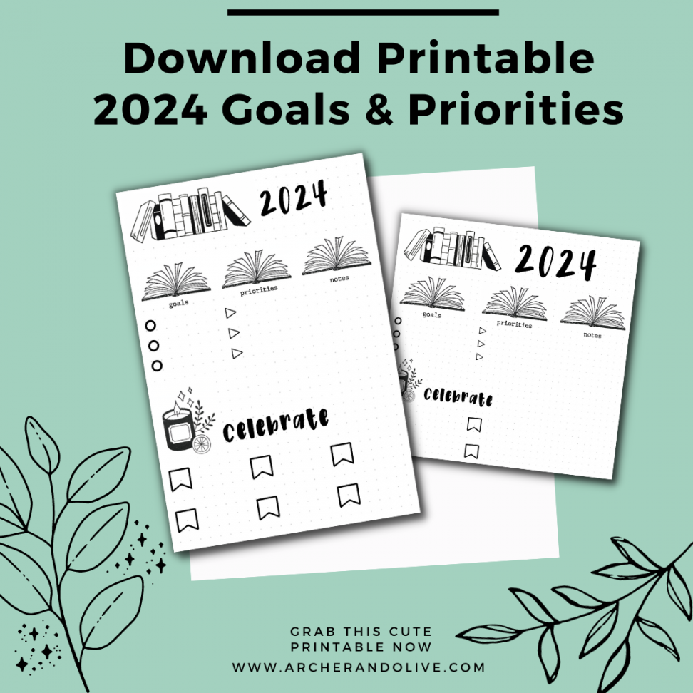 Set Up A Bullet Journal Goals, Priorities, and Celebration Page