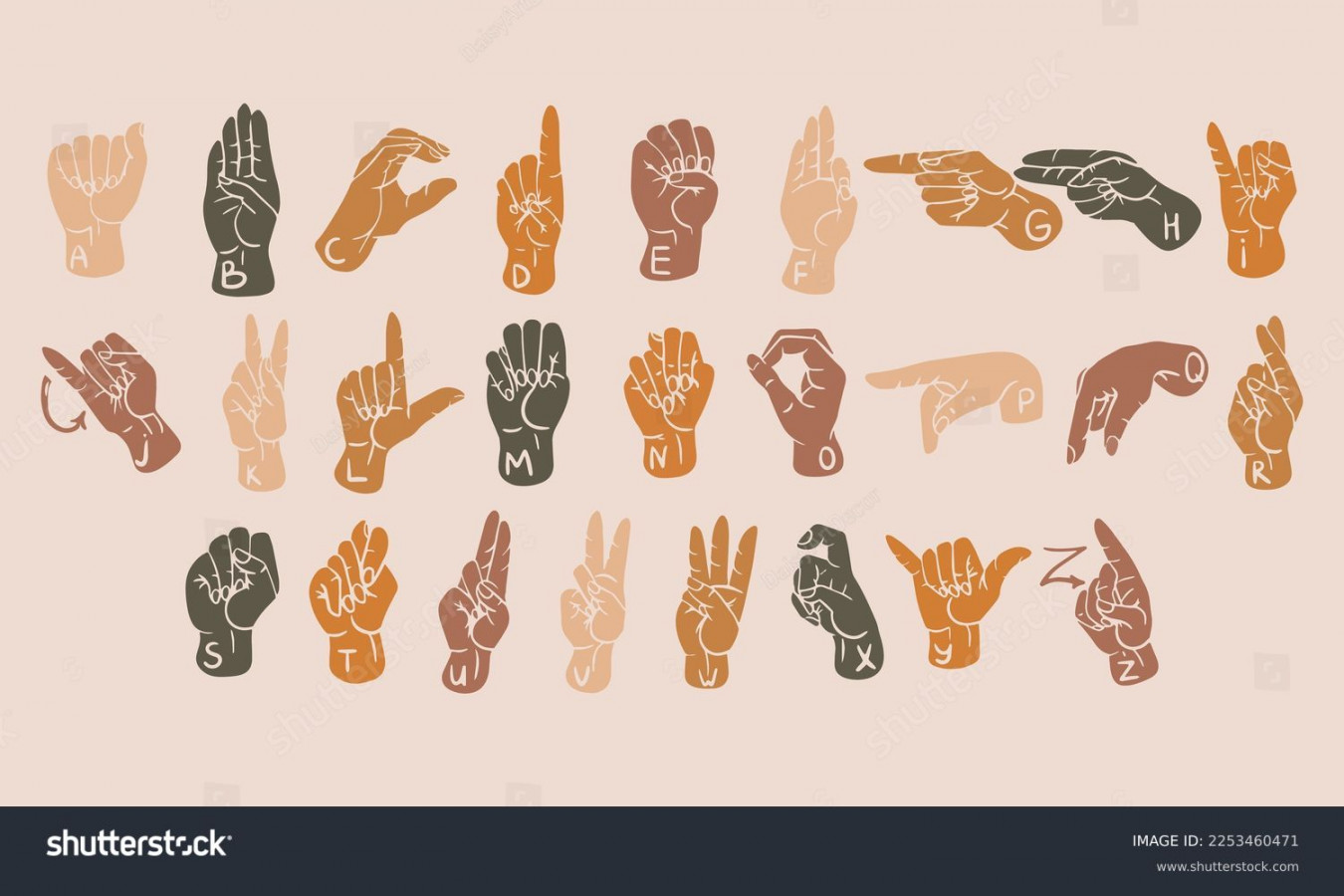 , Sign Language Hands Images, Stock Photos, D objects