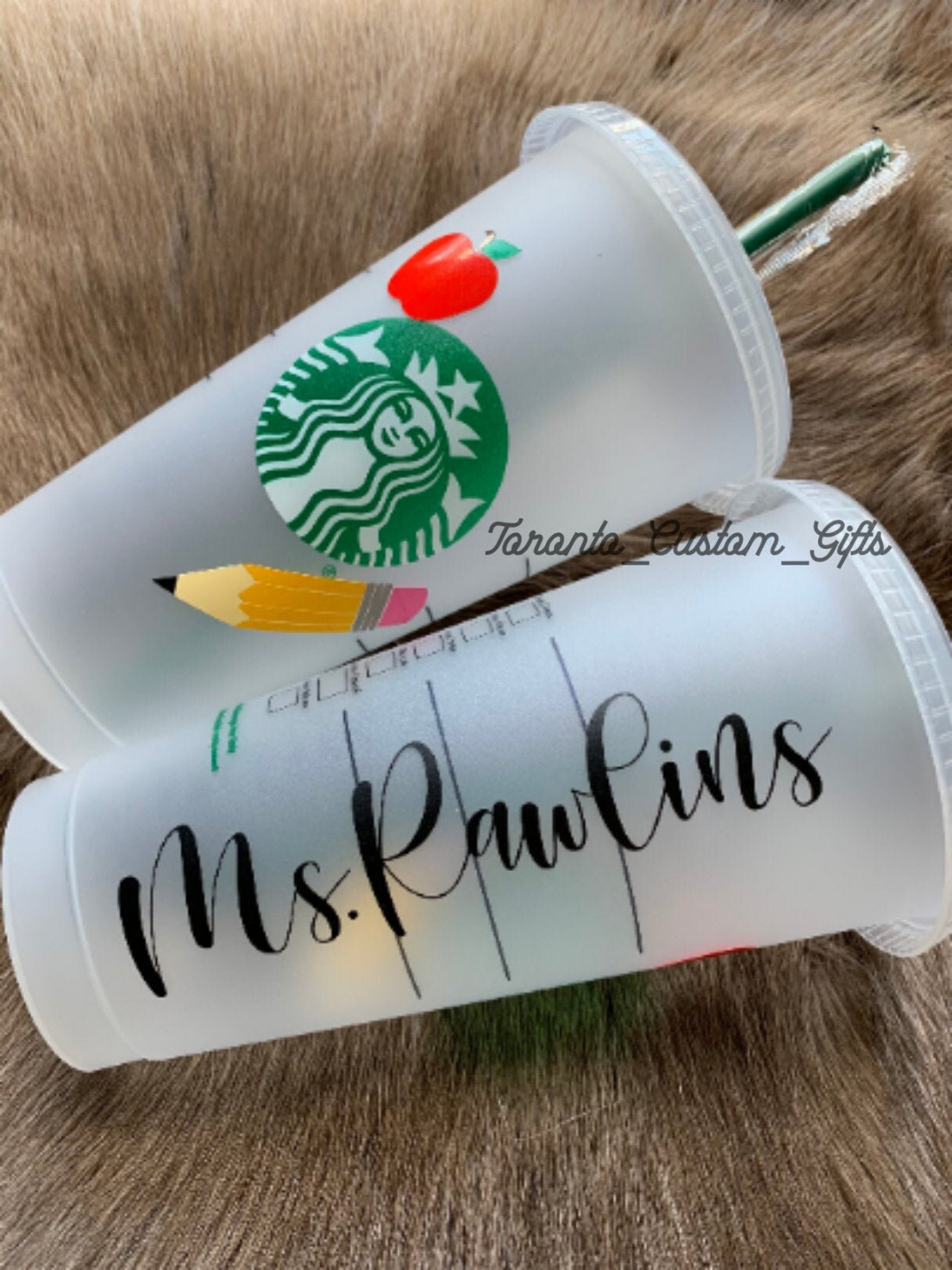 Starbucks Personalized Cups Educator Gifts Daycare Teacher - Etsy