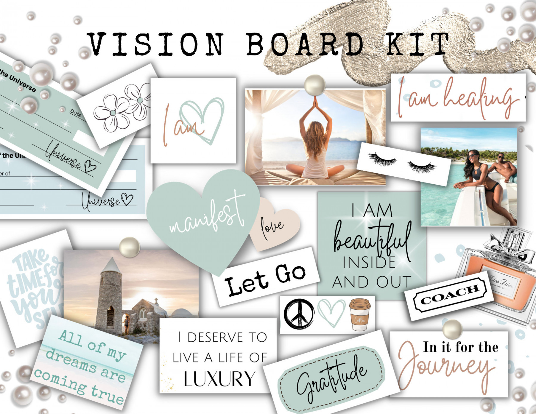 Vision Board Kit zum Ausdrucken Vision Board mit - Etsy