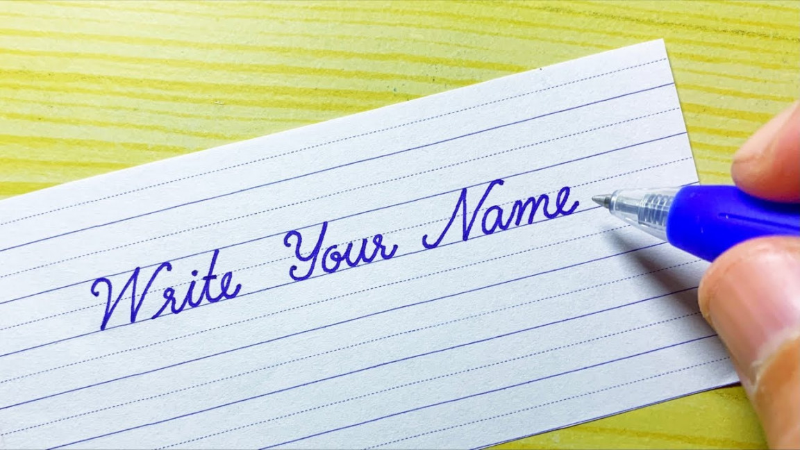 Write your name in cursive writing  Beautiful name neat and clean cursive  handwriting  Calligraphy