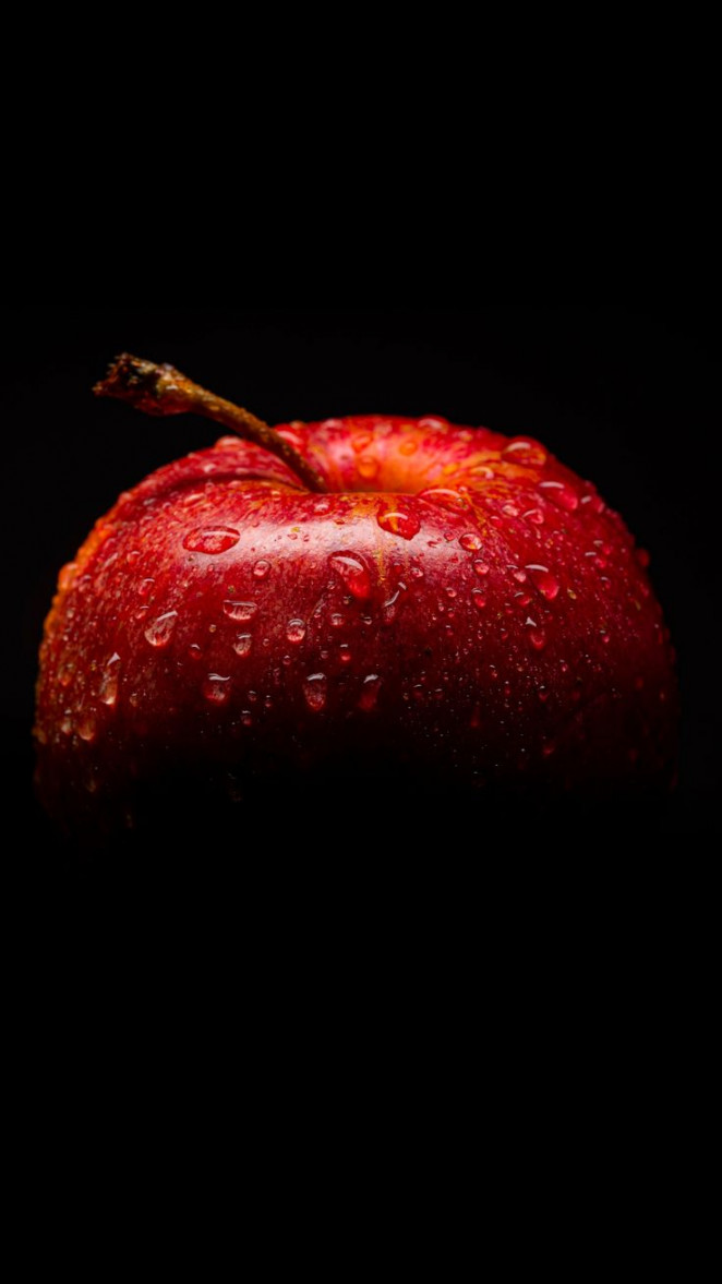 x Red, fresh apple, close up wallpaper  Red apple art