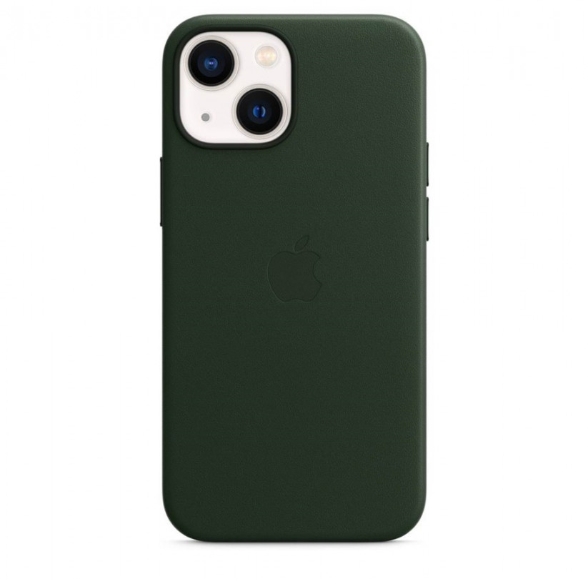 Apple iPhone  mini Leather Case with MagSafe - Sequoia Green