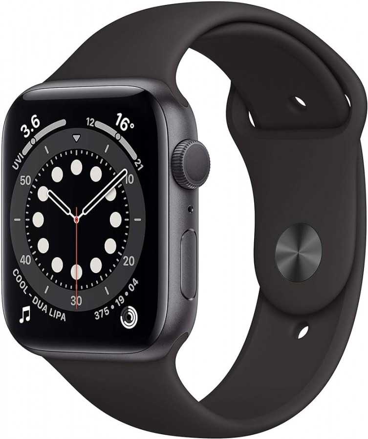 Apple Watch Series  (GPS, MM) Aluminiumgehäuse Space Grau Schwarz  Sportarmband (Generalüberholt)