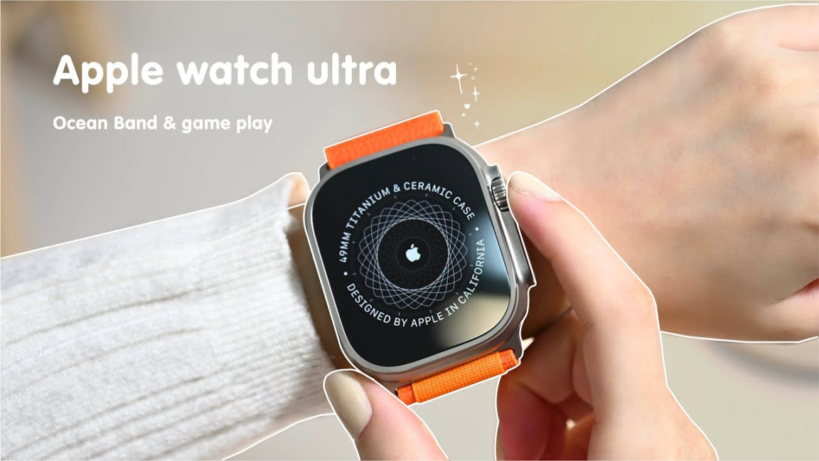 Apple Watch Ultra unboxing 🧡 aesthetic ｜accessories  gameplay