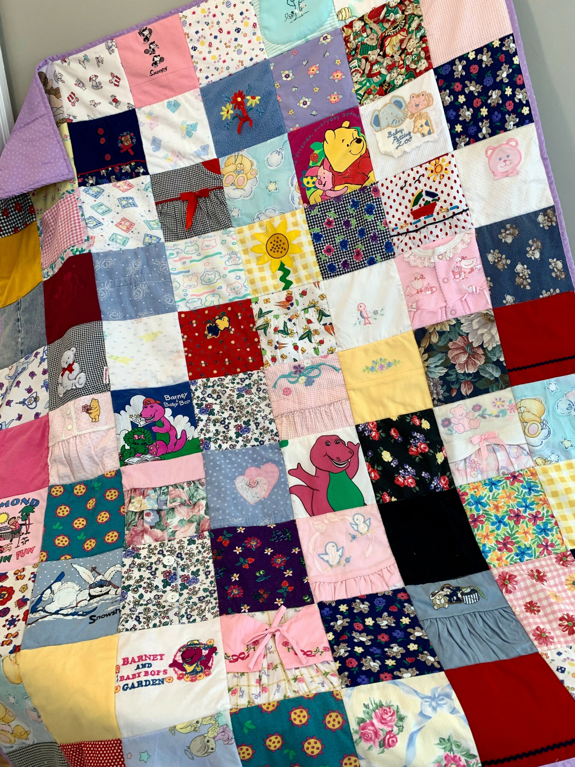 Baby Clothes Memory Quilt x – The Patchwork Bear