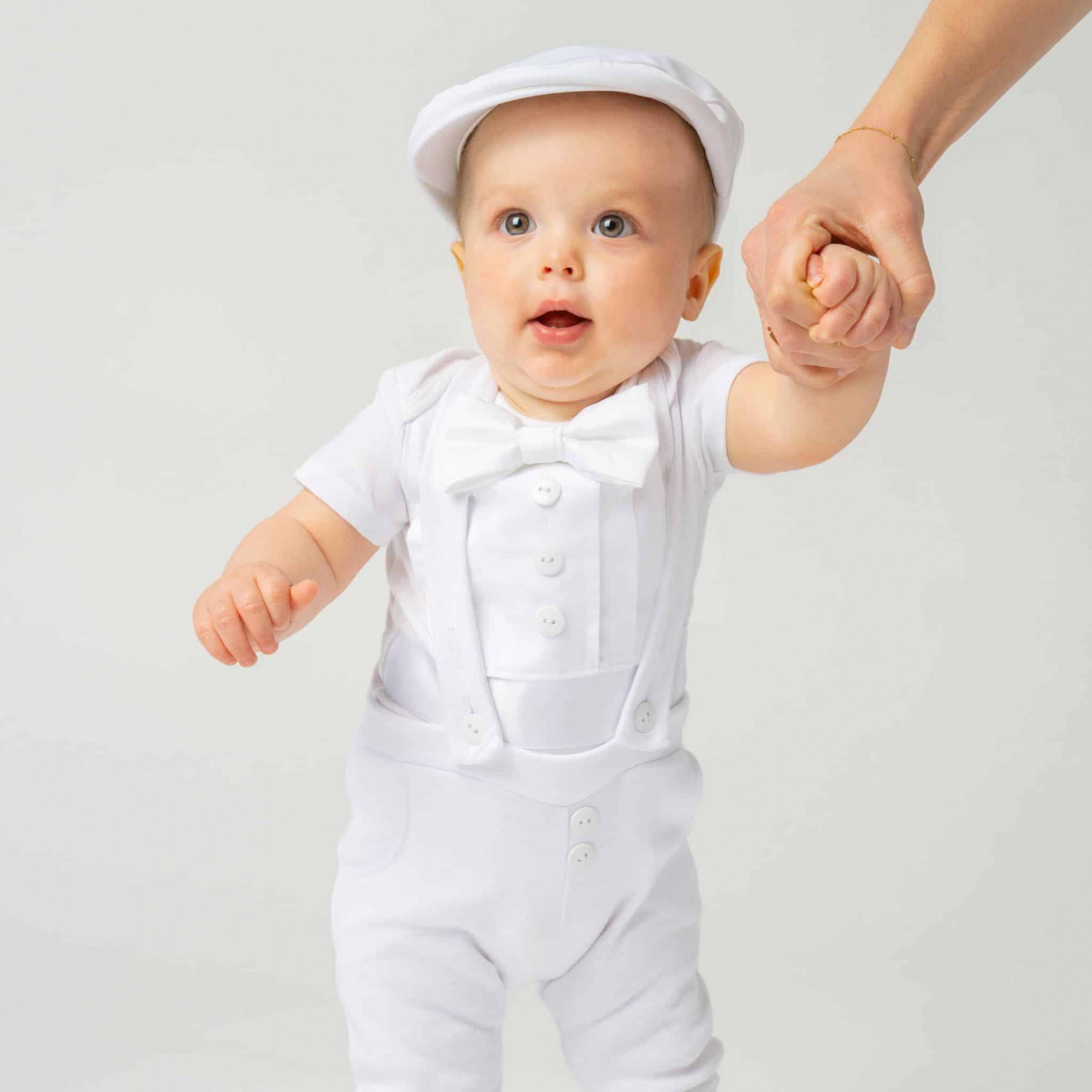 Baby White Tuxedo for Christening   to  Months