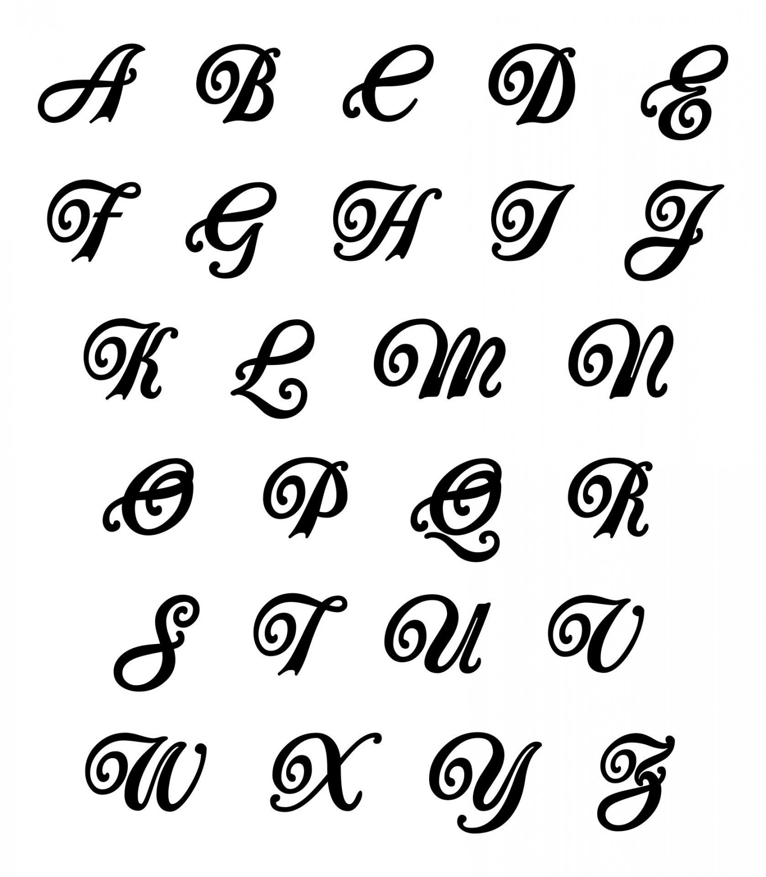 Best Font Styles Alphabet Printable PDF for Free at Printablee