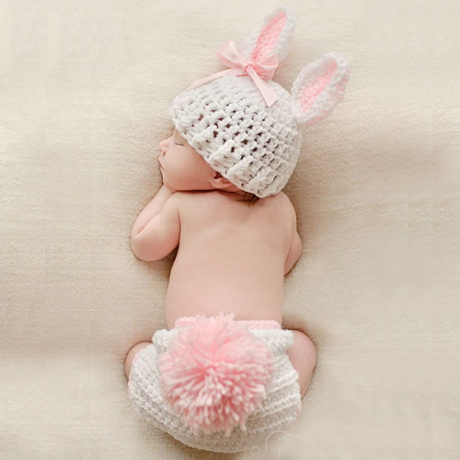 Chunyang Baby Clothes Cute Crochet Newborn Baby Photo Props