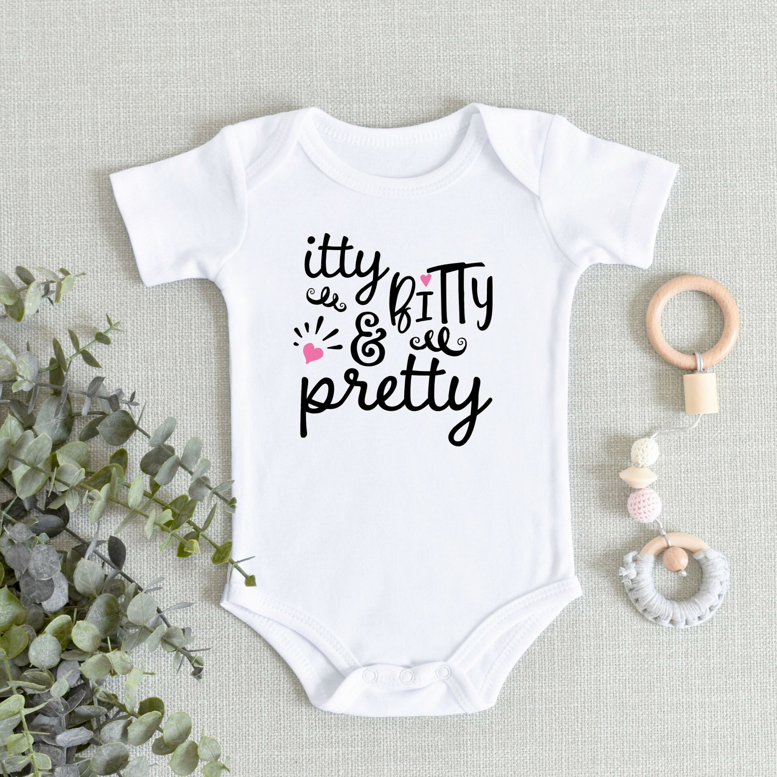 Cute Baby Girl Onesie® - Itty Bitty and Pretty Baby Bodysuit - Baby Girl  Shower Gift - New Baby Girl Gift - Newborn Girl