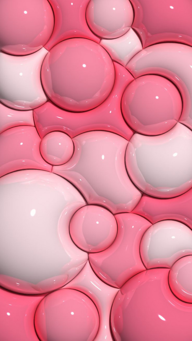 D Wallpaper Pink Bubbles  d обои, Розовые обои, Обои для iphone