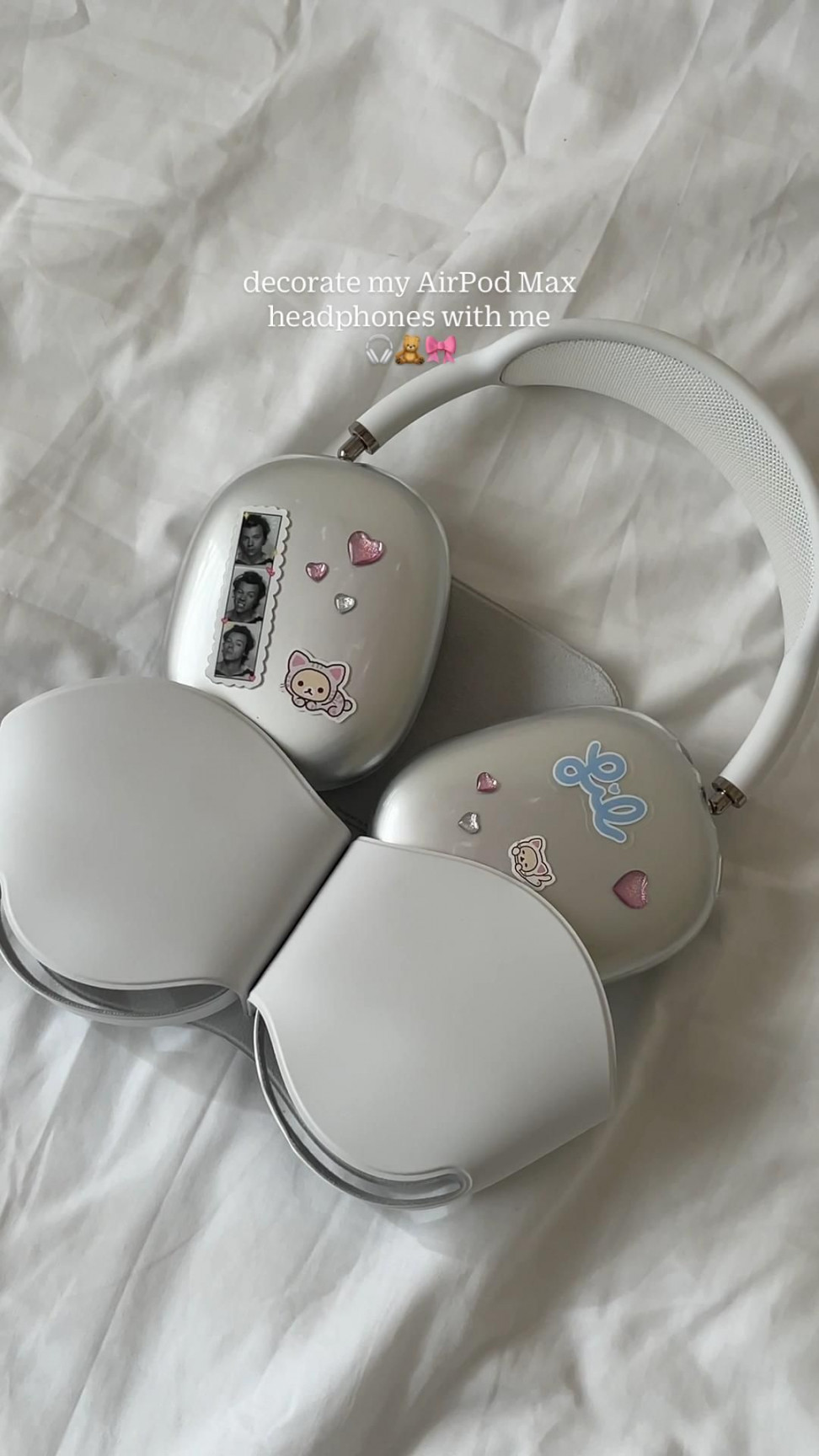 decorate my AirPod Max headphones with me 🎧🧸🎀  Headphone