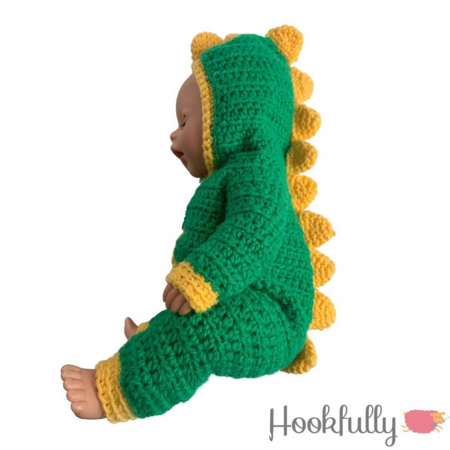 Dinosaur baby dolls onesie