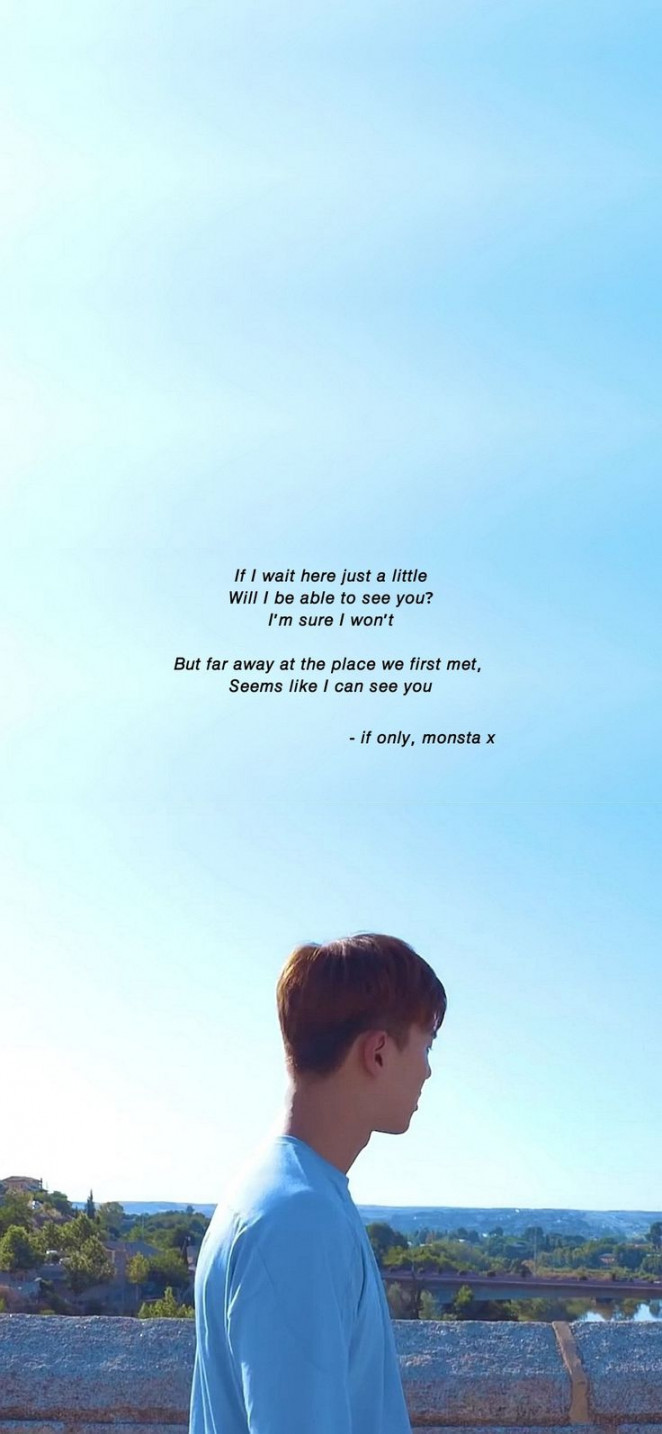 Dreamy Monsta X Shownu Song Lyrics Wallpaper