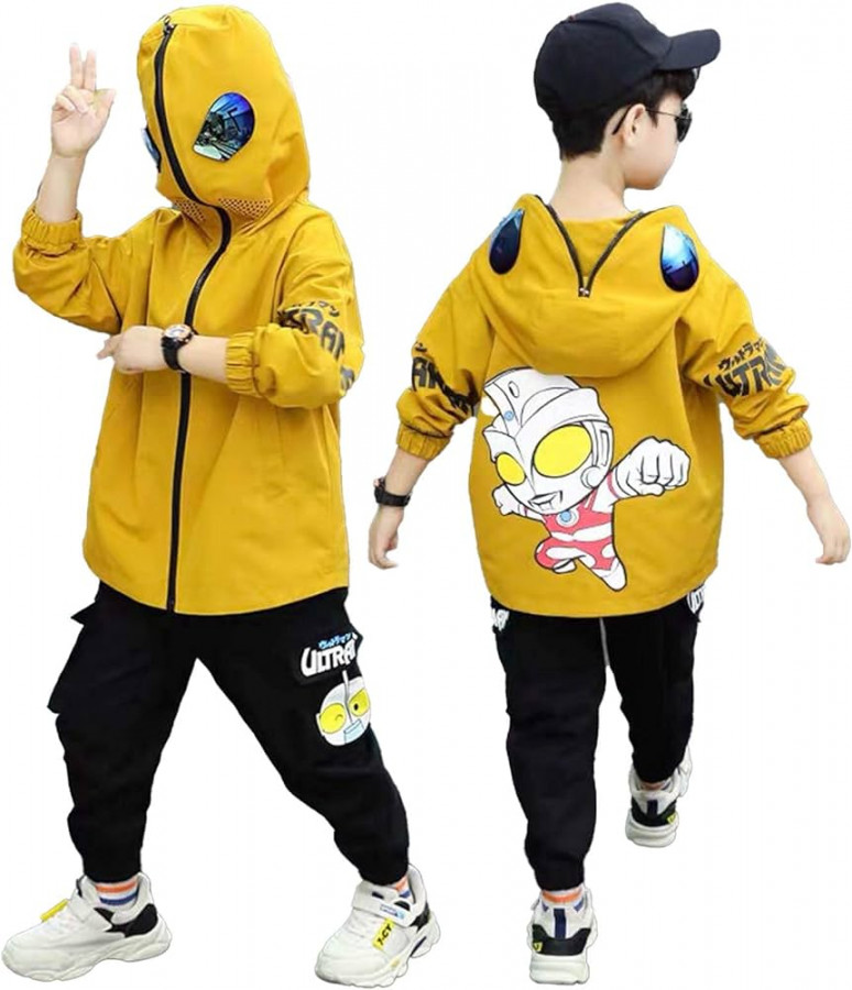 DTZW Kids Boys Set Hoodies Outfits Cartoon Characters Pullover