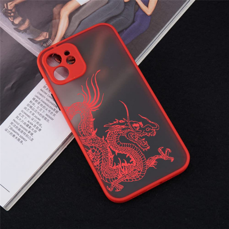 Einzigartiges ästhetisches Design Red Dragon Handyhülle für iPhone  Mini    Pro X XS XR Max    Plus SE  Soft Bumper Back Cover,,Für