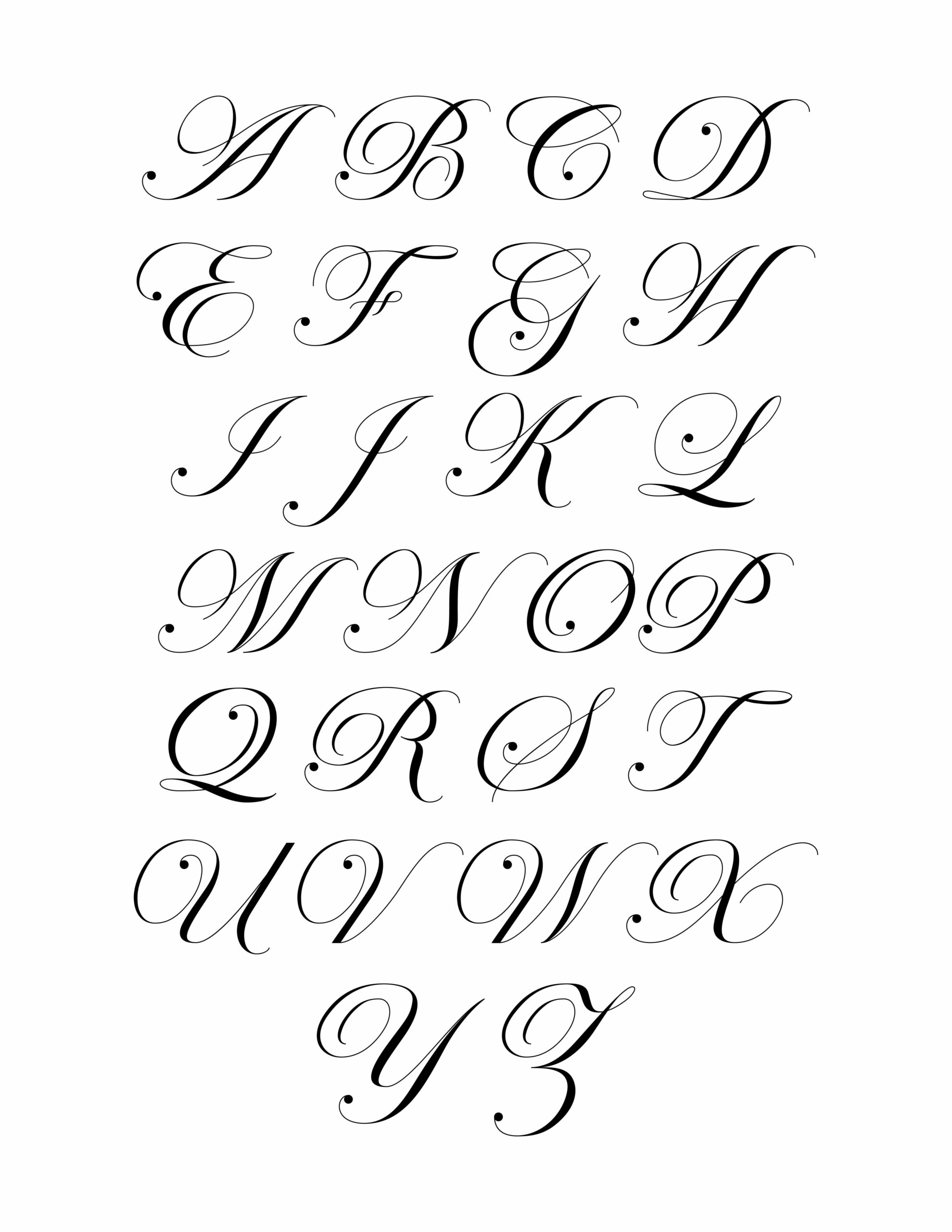 Fancy Cursive Letters JPG, Vector EPS, AI Illustrator, % OFF