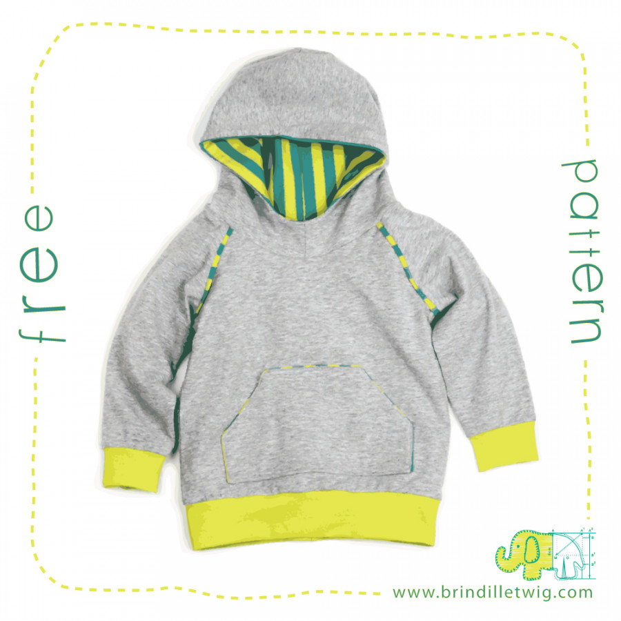 Free hoodie sewing pattern! – Brindille & Twig blog