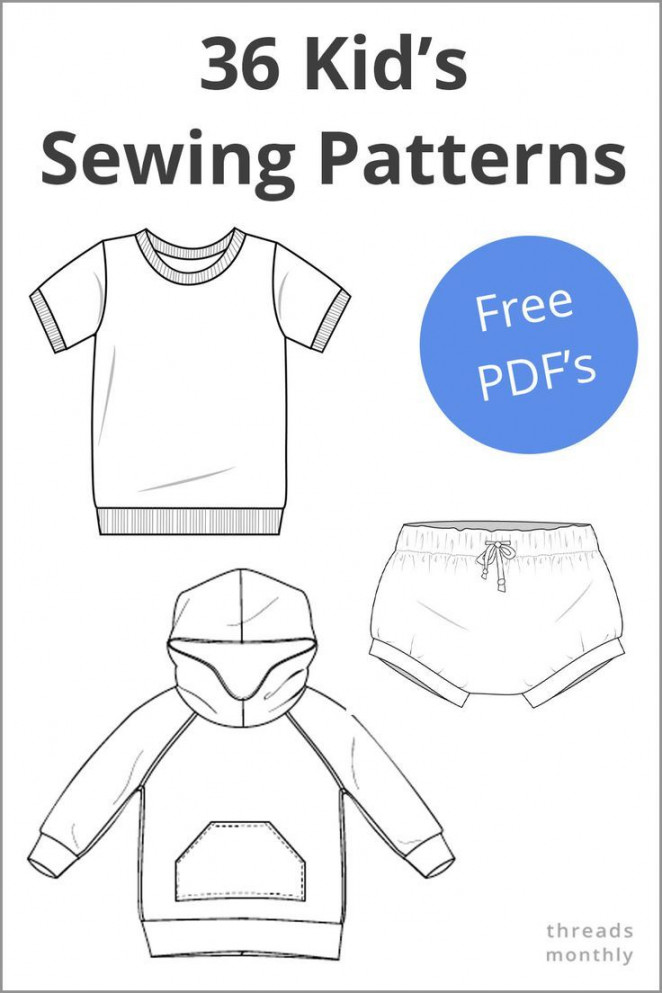 FREE Sewing Patterns for Children  Printable PDF Clothes  Sewing