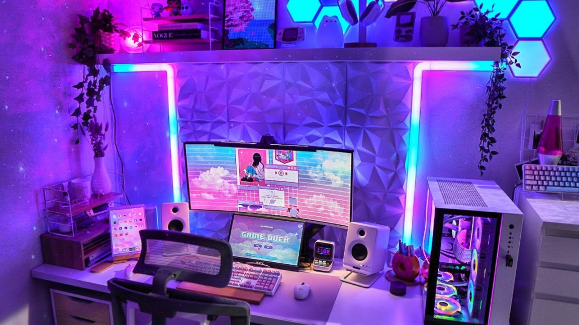 Girl Gamer’s DREAM Cozy + RGB Setup ✨Aesthetic Changes & Setup Upgrades