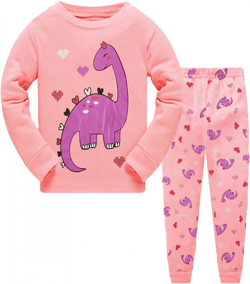 Girls Pyjamas - Years Toddler Kids Cat Unicorn Bear Pjs 00% Cotton  Animal Long Sleeve Sleepwear  Pieces Nightwear Outfits