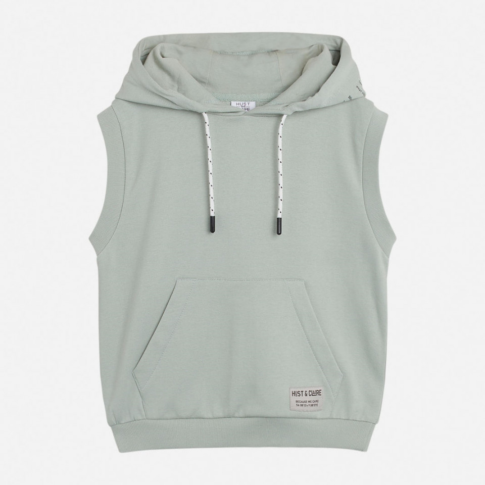 Hoodie Edie – Vest Dusty jade – von hust & Claire – Dänischer