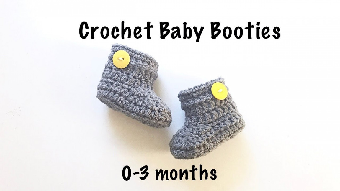 How to Crochet Baby Booties / Crochet Baby shoes (- months)