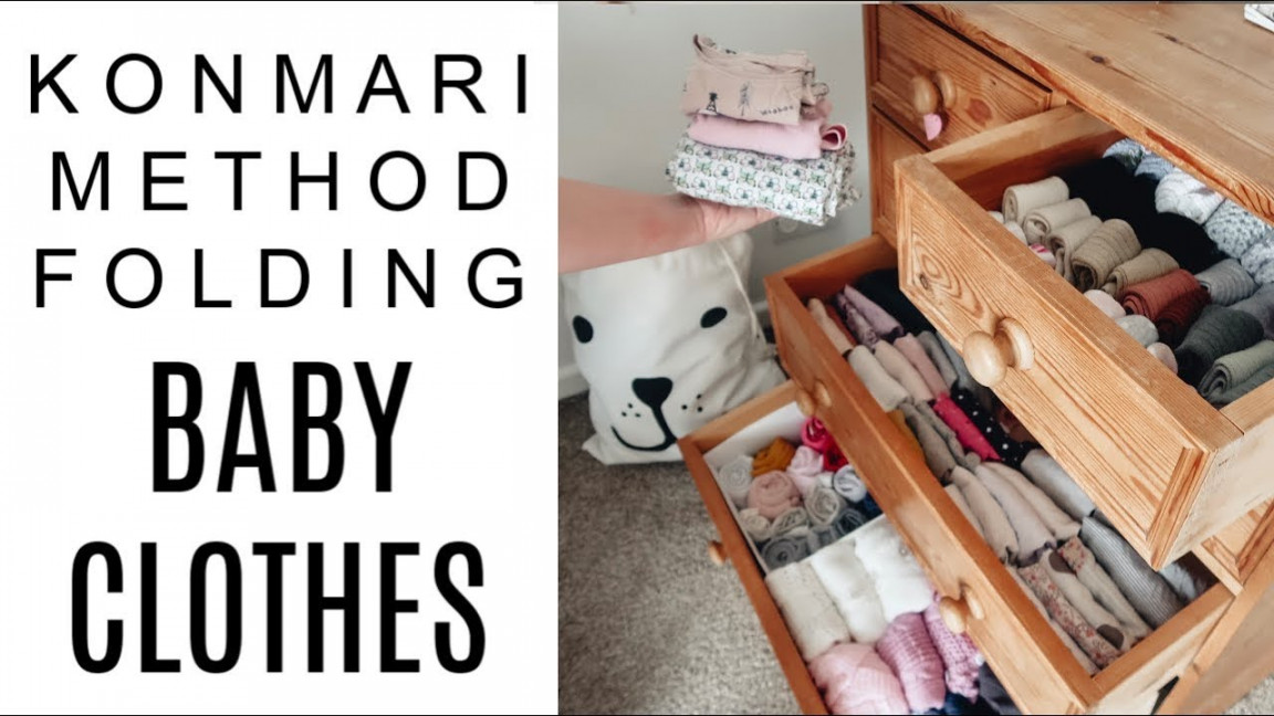 HOW TO FOLD BABY CLOTHES  KONMARI METHOD FOLDING  CLOTHES FOLDING &  ORGANISATION