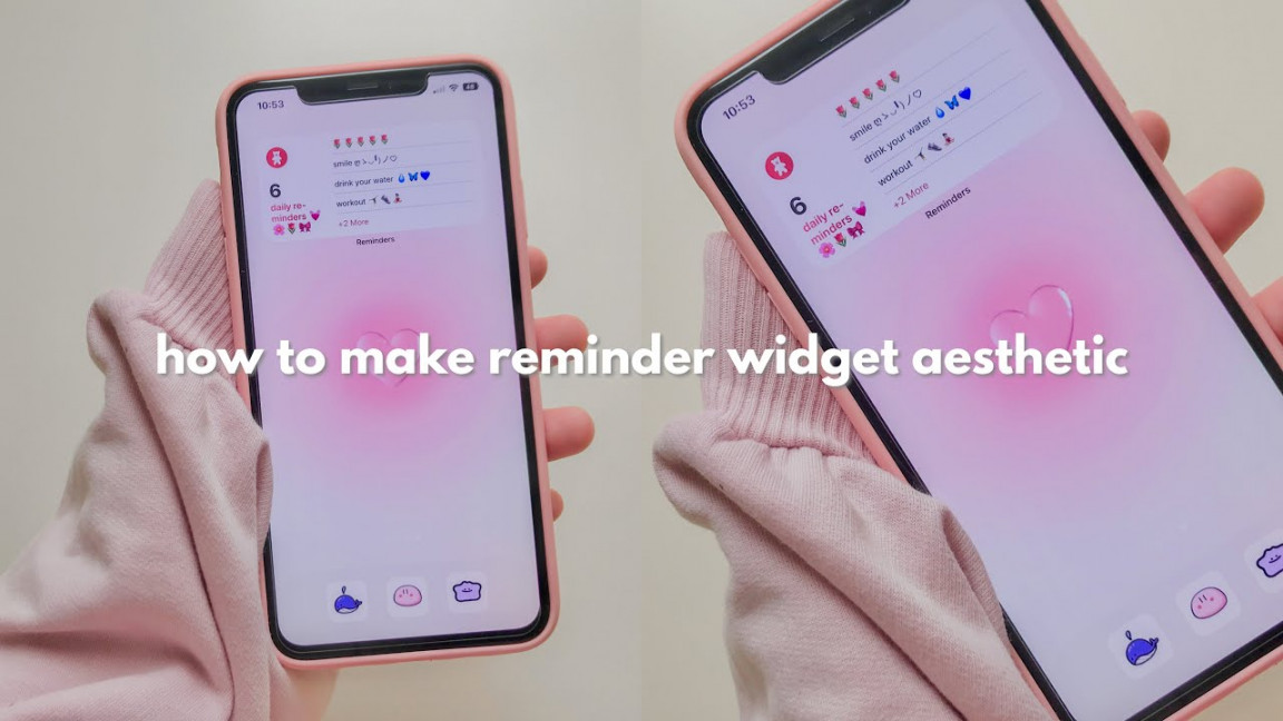 how to make "reminders widget" aesthetic 🦋🍬