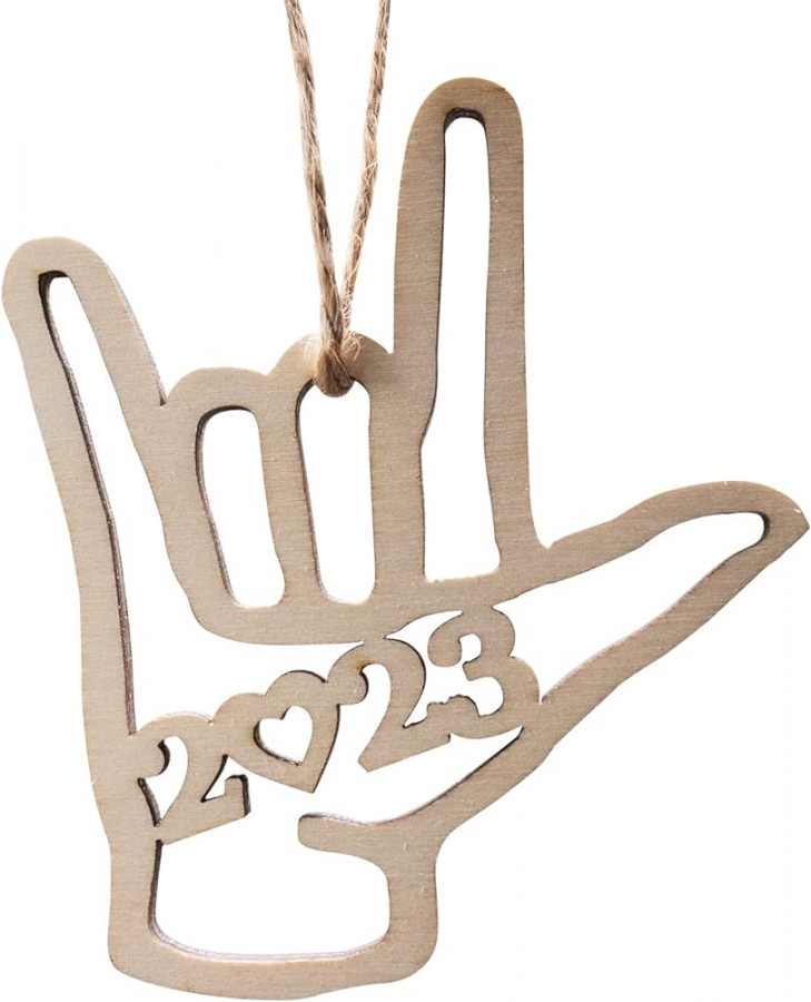 I Love You ASL Sign Language Hand Important Holiday Day Decor,