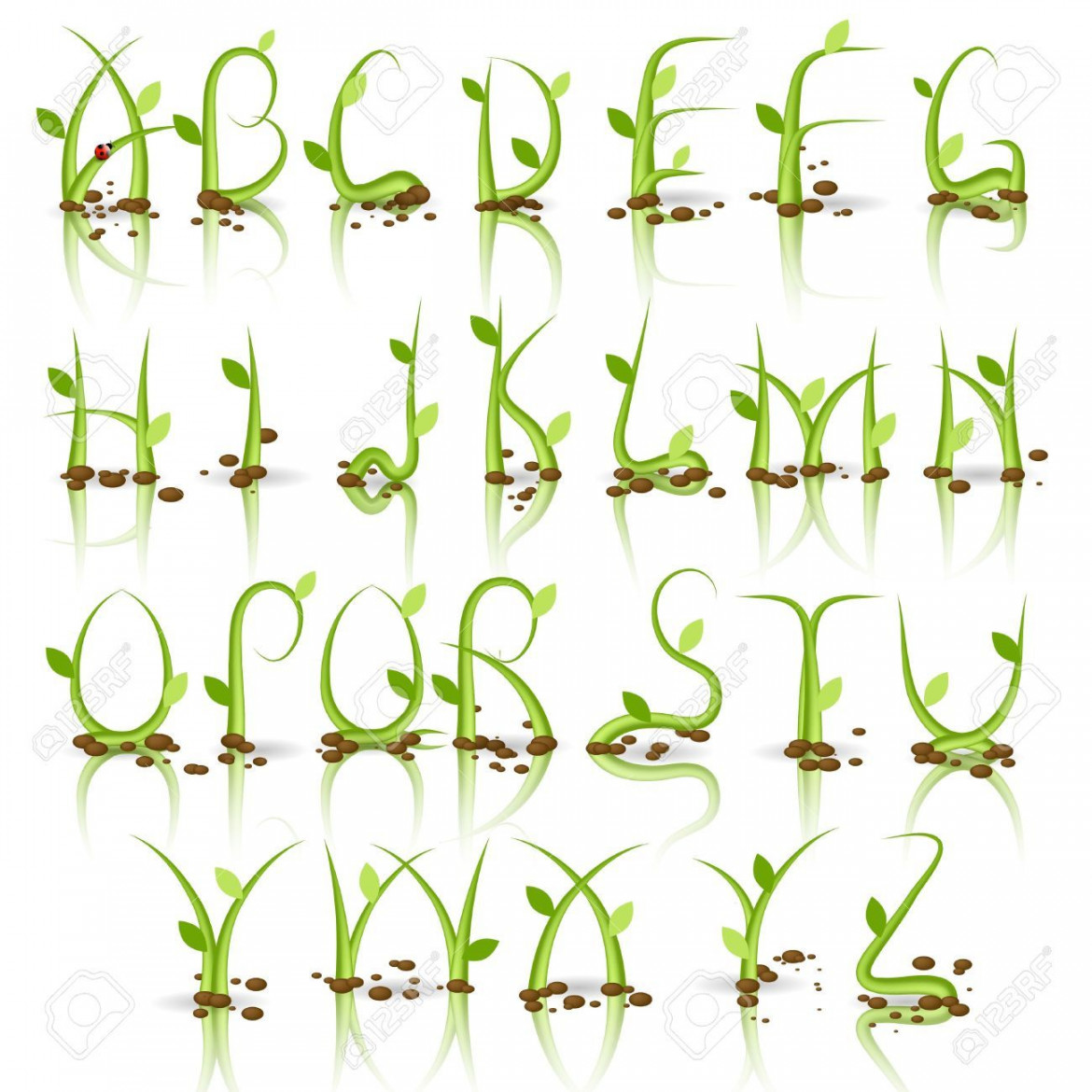 Image result for nature font alphabet  Hand lettering alphabet