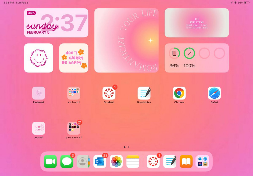 iPad aesthetic home screen  Custom ipad, Ipad air wallpaper, Ipad