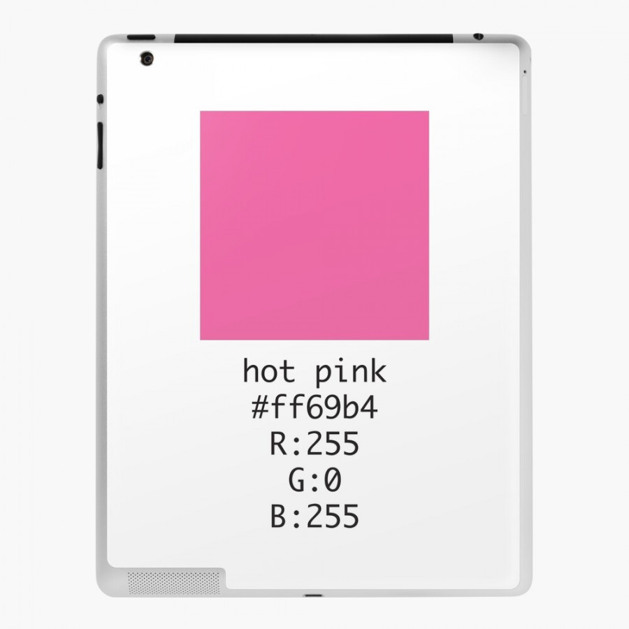 iPad-Hülle & Skin for Sale mit "Hot Pink Hex- und RGB-Code" von