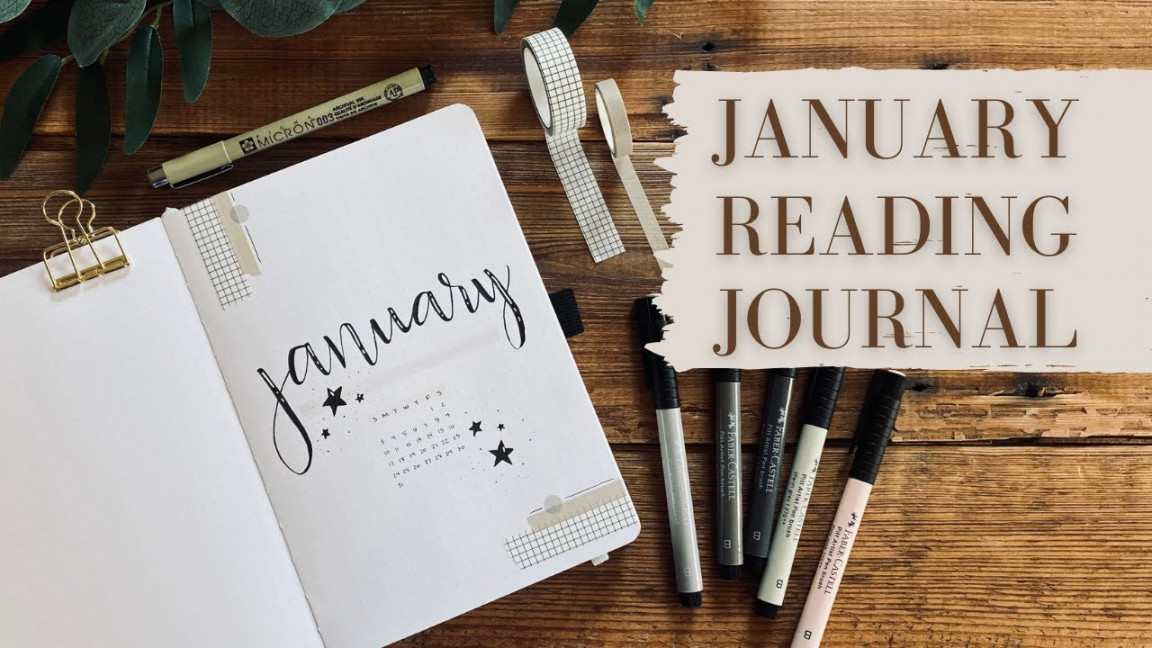 January Reading Journal Setup / Book Journal Setup / January TBR / January  Bullet Journal