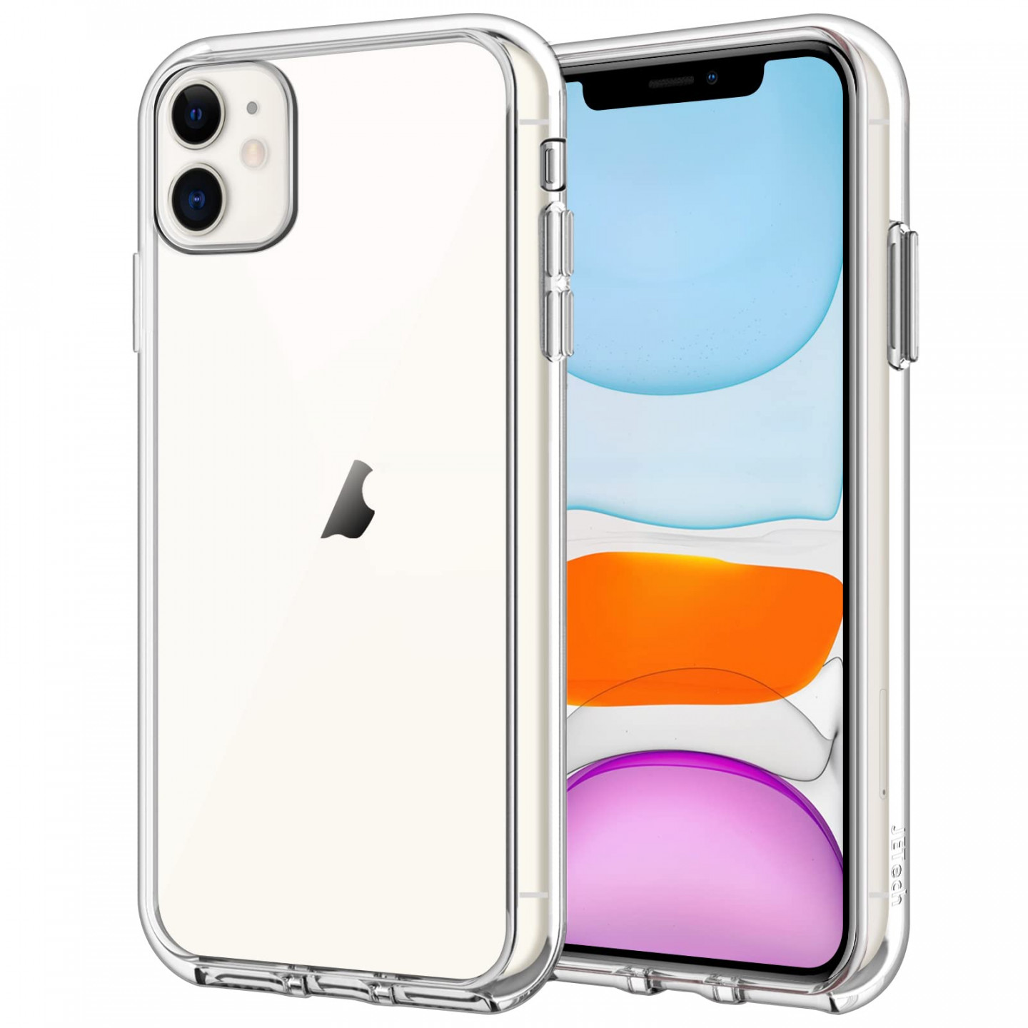 JETech Hülle für iPhone  () ,", Nie Vergilbung Handyhülle  Schutzhülle Case Cover mit Anti-kratzt Transparente und Rückseite  (Durchsichtig)