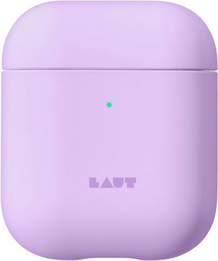 LAUT - HUEX Pastels for AirPods  Velvety Soft Rubber Surface  Compatible  with Wireless Chargers  Ultralight • Purple