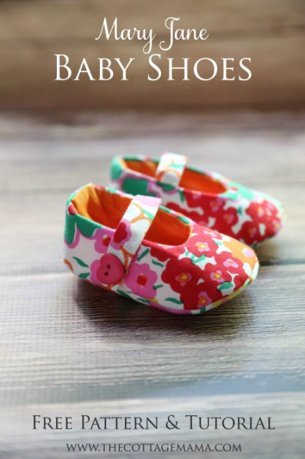 Mary Jane Baby Shoes Pattern - The Cottage Mama