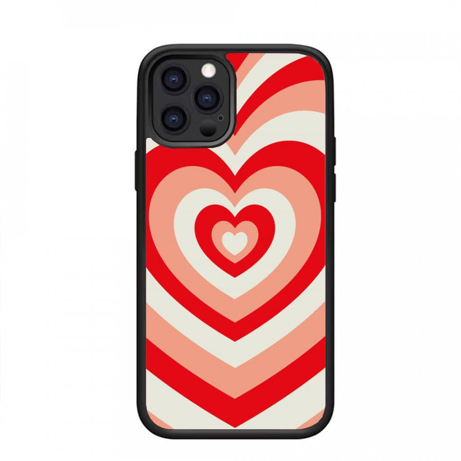 MOKENS Cute Mobile Phone Cases Aesthetic Red Heart Mobile Phone Case  Protective Compatible with iPhone  Pro Max