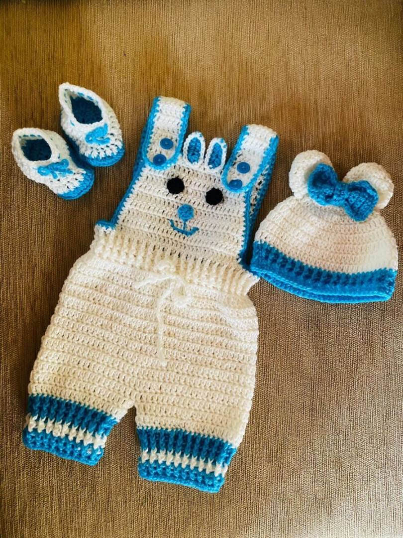 - month baby clothes Babies rabbit costume Handmade crochet