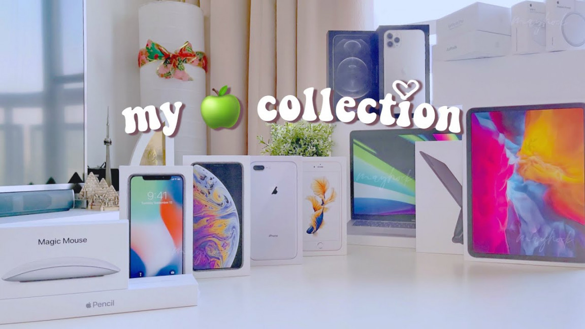 My 🍏 Apple Collection  🧸 Aesthetic Unboxing ☁️