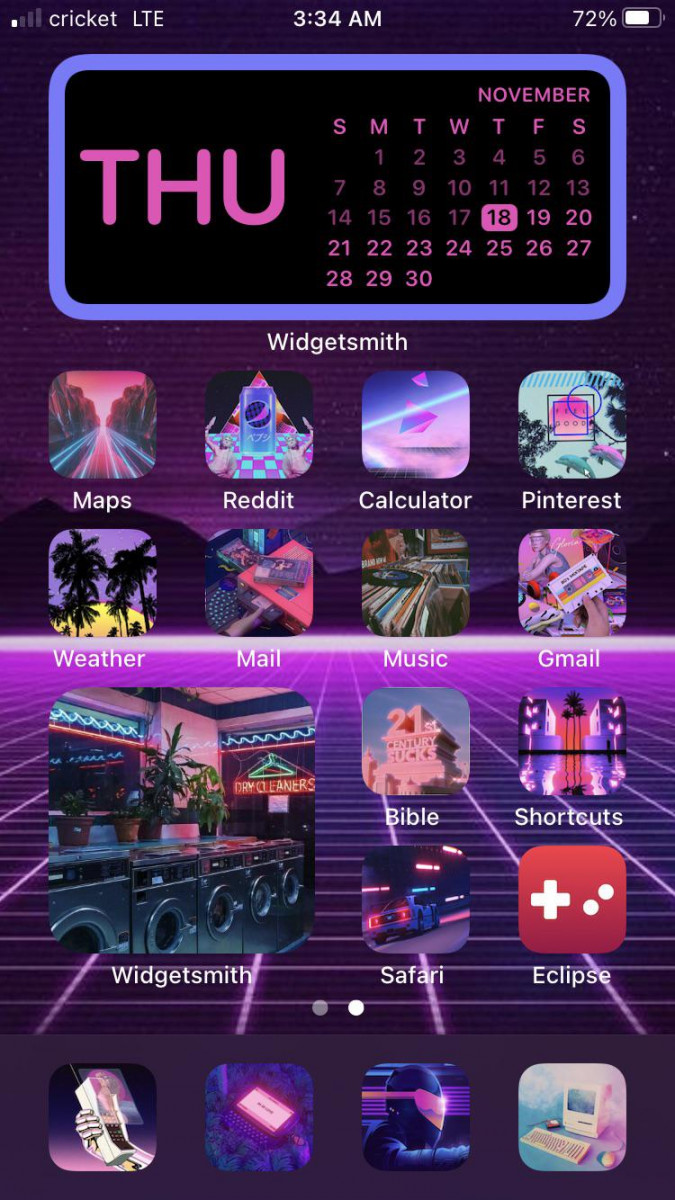 My s retro theme home screen setup : r/iOSsetups