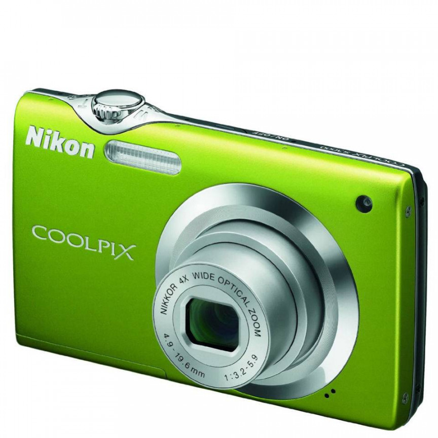 Nikon S Digital Camera - Green (MP, x wide Optical Zoom